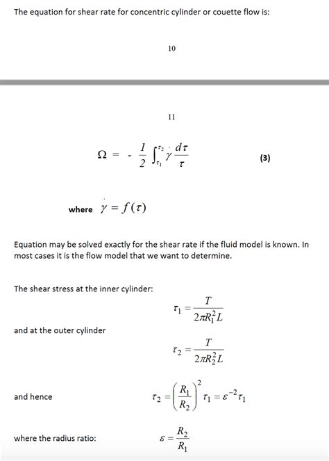 Solved Show That With The Concentric Cylinder Viscometry Chegg