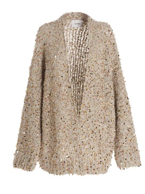 Buy Nude Pindot Cardigan At Off Editorialist