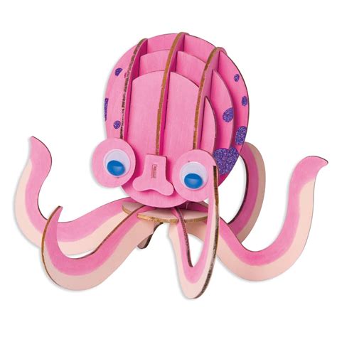 Color Your Way Octopus 3d Wood Puzzle Kit By Creatology™ Michaels