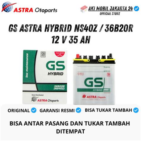 Jual Aki Mobil GRANMAX SUZUKI CARRY GS Astra Hybrid NS40Z 12 V 35 Ah