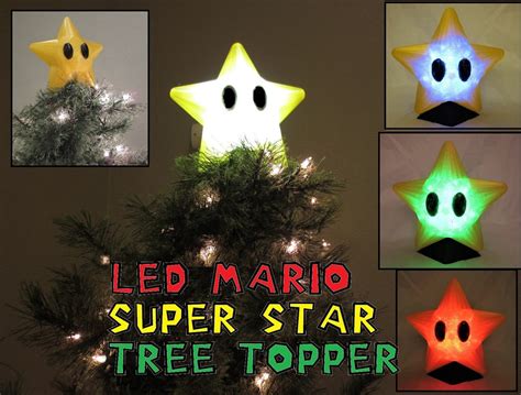 Large Light up Mario Power Star With Multiple Hanging Options Color Changing, Usb Lamp Tree ...