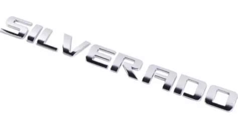 Emblema Letras Silverado Compuerta Puerta Chevro Silv Up Mercadolibre