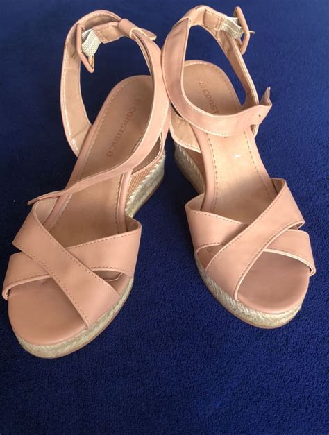 Sandália Anabela Na Cor Nude Rosé Sandália Feminina Nunca Usado 62883701 enjoei