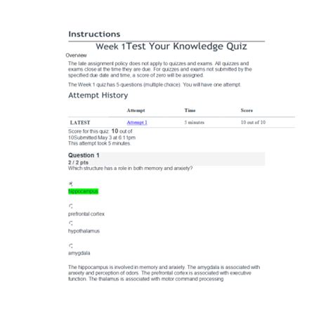Nr 546 Week 1 Test Your Knowledge Quiz Course Resources