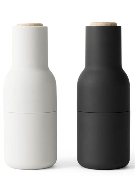 Menu Bottle Grinder Peper En Zoutmolen Ash Carbon Beuk Set