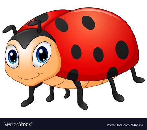 Cute Ladybug Cartoon Royalty Free Vector Image