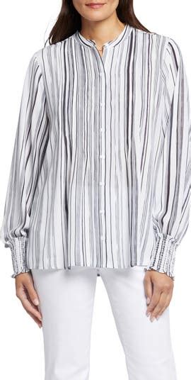 Nydj Pleated Peasant Blouse Nordstromrack