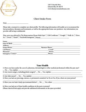 Fillable Online Client Intake Form Img Wsimg Fax Email Print