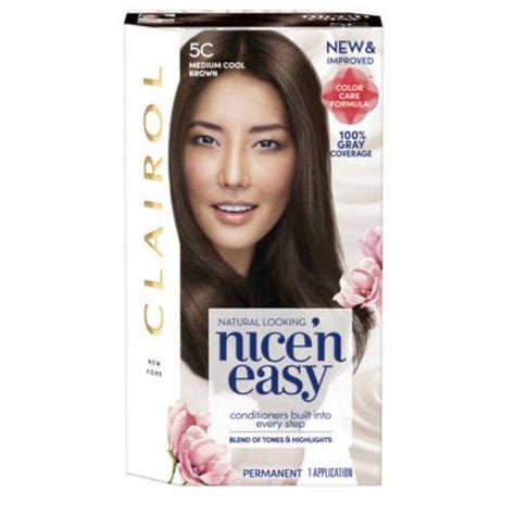 Clairol Nice N Easy Hair Color 5C Medium Cool Brown Pack Of 2 2