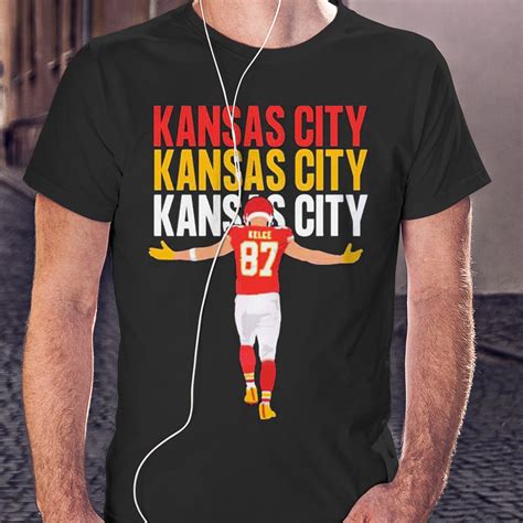 Travis Kelce 87 Kansas City Chiefs Football Shirt Longsleeve