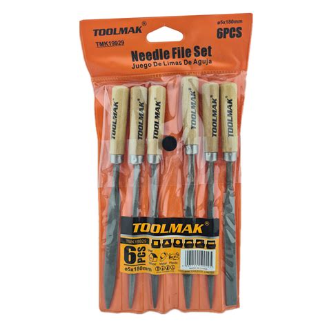 Kit Set Juego De Mini Limas 6 Piezas 5mm X 180mm Toolmak