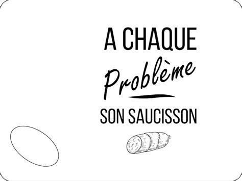 Planche D Couper A Chaque Probl Me Son Saucisson Etsy France