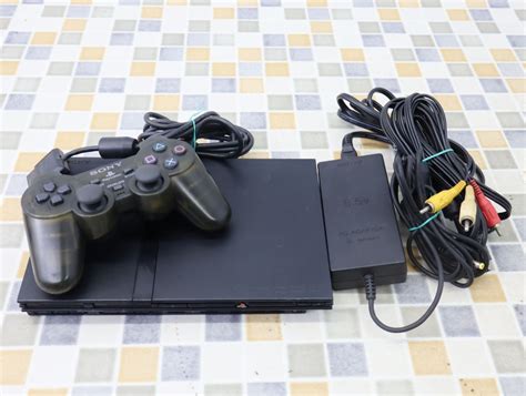 動作確認済み薄型 プレイステーション2SONY ソニー SCPH 75000 Play station2 ブラック O5582 メルカリ