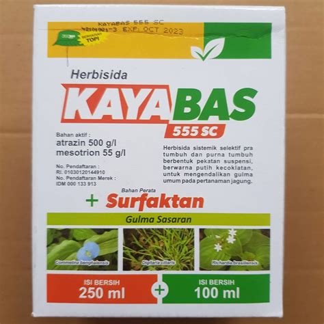 Jual Herbisida Jagung Kayabas Sc Ml Surafactan Ml Shopee