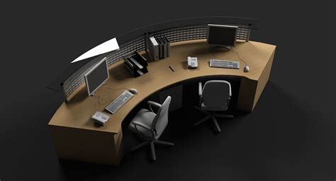 Reception Desk 3D Model CGTrader