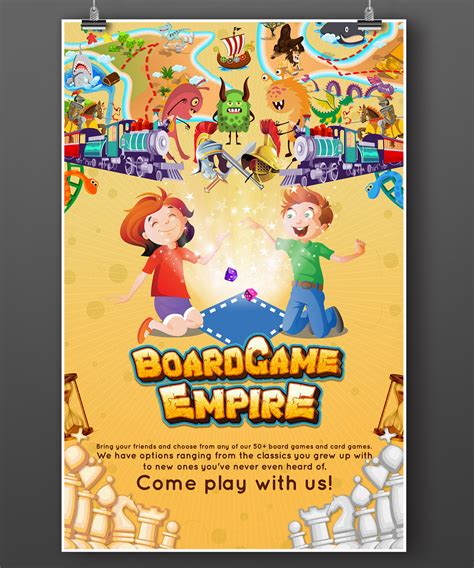 Playful Personable It Company Poster Design For Boardgame Empire By