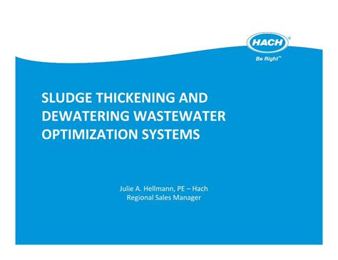 PDF SLUDGETHICKENINGAND DEWATERING Dewateringwastewater