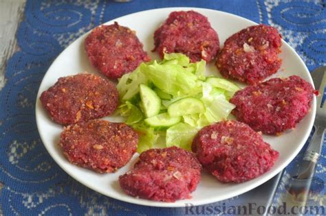 Рецепт: Свекольные котлеты на RussianFood.com