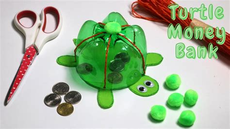 Plastic Bottle Coin Bank Diy Projects Handmade Youtube