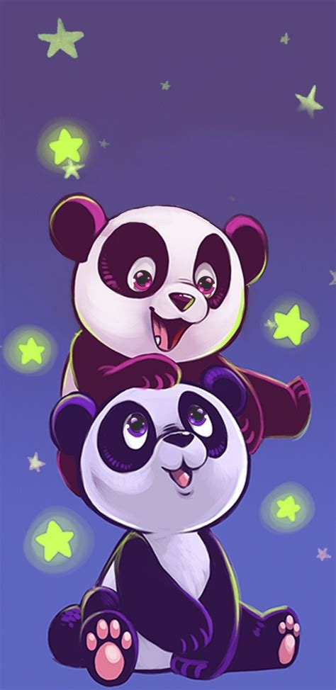 Kawaii Cute Anime Panda Wallpapers Wallpaper Cave