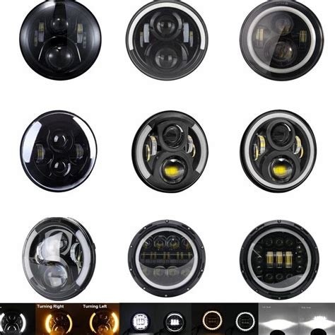 Inch H Led Moto Headlight For Harley Davidsion Softail Slim Fat Boy