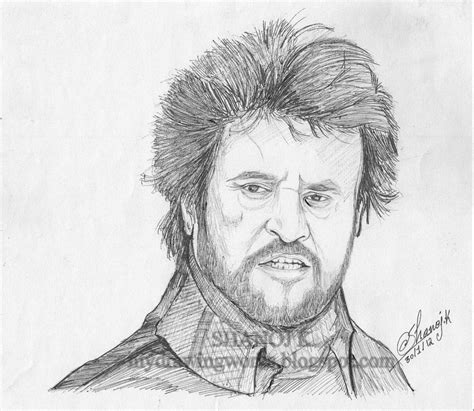 Rajinikanth - Sketch using pen || RAINBOW - The Colour of Life