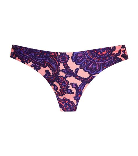 Womens Zimmermann Purple Tiggy Scoop Bikini Bottoms Harrods Uk