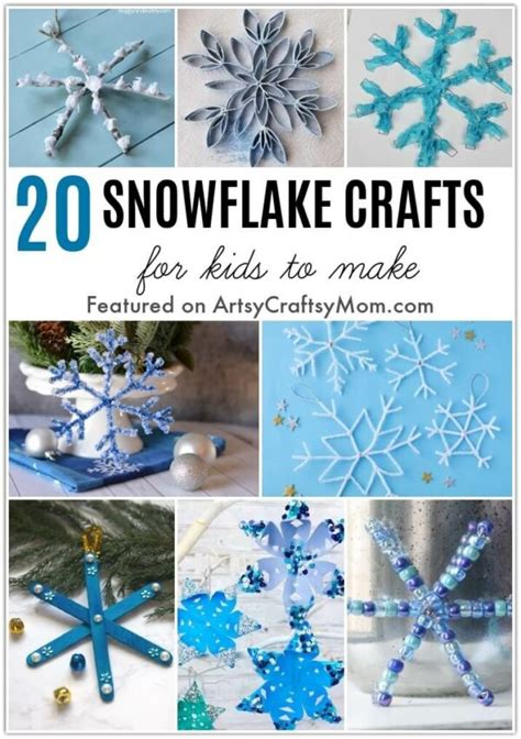 20 Stunning Snowflake Crafts for Kids