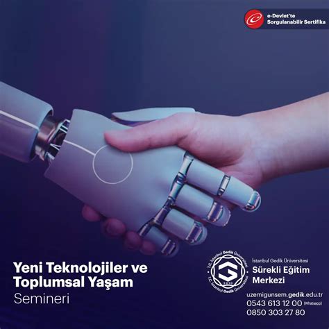 Yeni Teknolojiler ve Toplumsal Yaşam Semineri