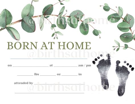 how to get birth certificate for home birth