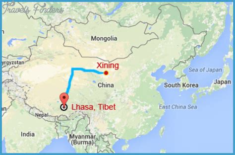 Xining Map - TravelsFinders.Com