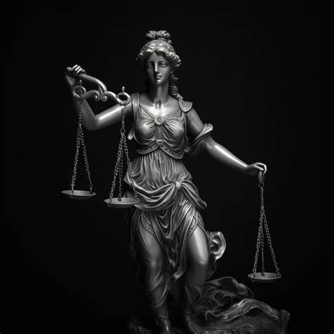 Konzept F R Recht Und Ordnung Statue Der Justitia Mit Waage Der