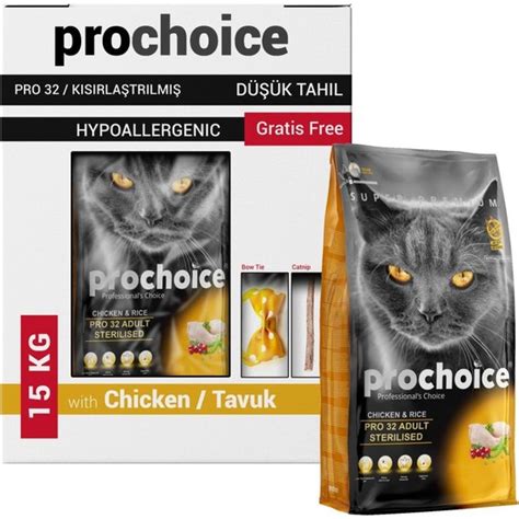 Pro Choice Prochoice Pro 32 Sterilised Tavuklu Kısır Kedi Fiyatı