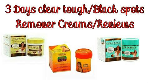 3 Days Clear Tough Black Spots Remover Creamsreviews Youtube