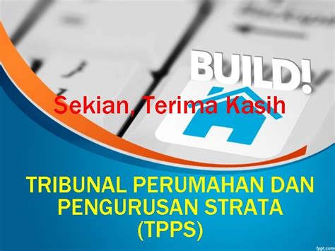 SELAMAT DATANG TRIBUNAL PERUMAHAN DAN PENGURUSAN STRATA TPPS