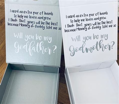 Godparent Proposal Be My Godparent T Godparent Proposal Box Be My