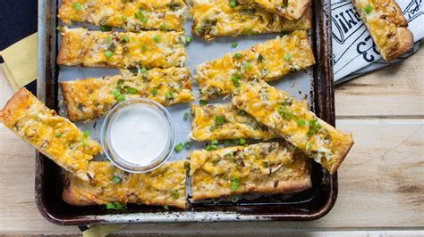 Chicken Bacon Ranch Pizza Sticks Recipe From