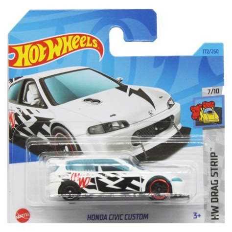 Купить Базова машинка Hot Wheels honda civic custom white tsi216850 ТСІ цена 119 Prom ua