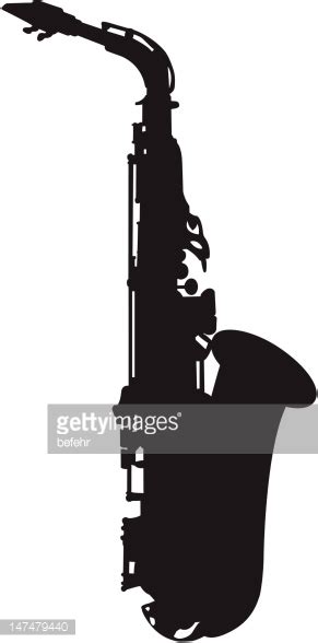 Saxophone Silhouette Stock Vector | Royalty-Free | FreeImages