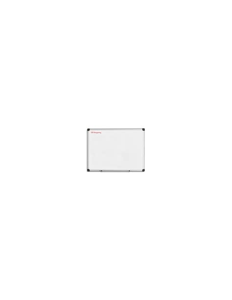 PERGAMY Tableau Blanc laqué magnetique cadre aluminium Format L120 x