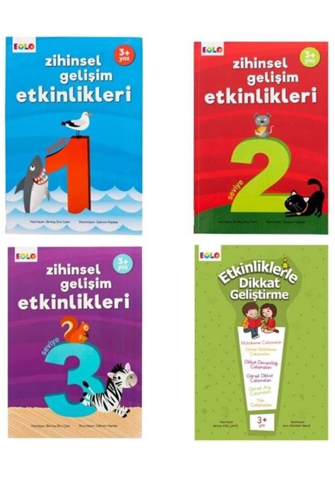 3 Yaş Zihinsel Gelişim Etkinlikleri Seti Fiyatları ve Özellikleri