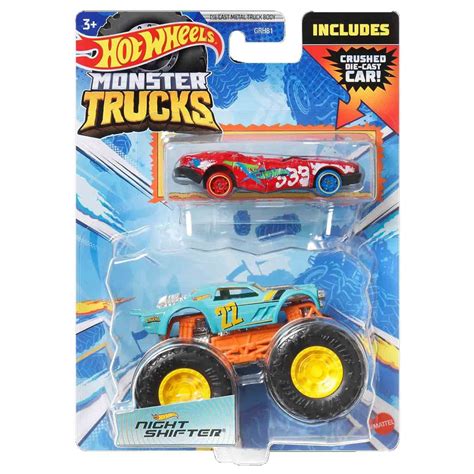 Set Masinute Hot Wheels Monster Truck Night Shifter Scara Emag Ro