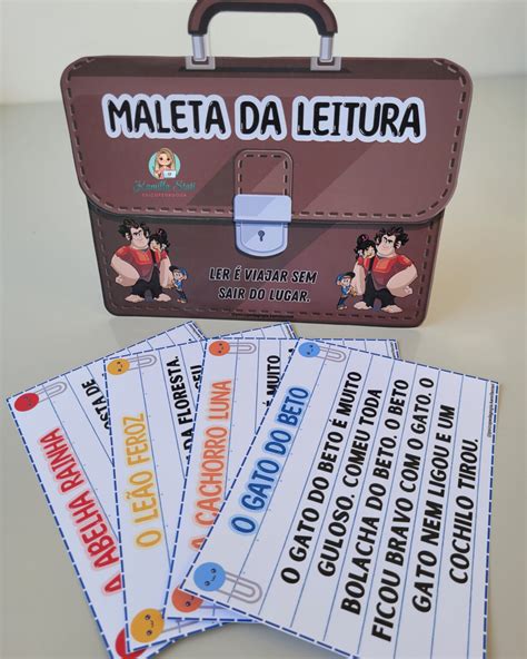 Maleta Da Leitura Loja Psicopedagoga Kamilla Stati