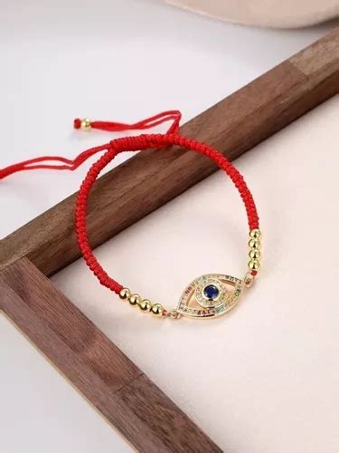 Pulsera De Ojo Turco Para Suerte Zirc N Hilo Rojo Protecci N Cuotas