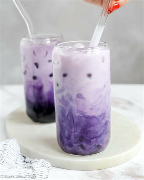 Ube Bubble Tea Purple Boba — Creamy Chewy And Easy To Make