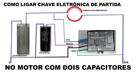 Como Ligar Chave Eletr Nica De Partida Em Motor Dois Capacitores