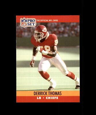 DERRICK THOMAS FOOTBALL CARD KANSAS CITY CHIEFS PRO SET 1990 536 EBay