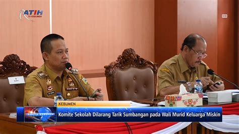 Komite Sekolah Dilarang Tarik Sumbangan Pada Wali Murid Keluarga Miskin