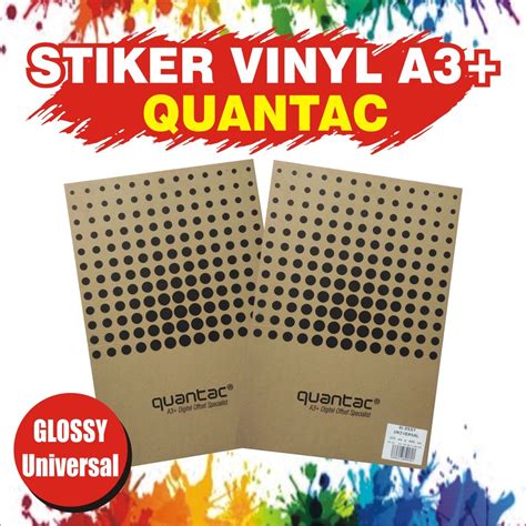 Jual Promo Quantac Universal Sticker Vinyl Digital Print Laser Toner