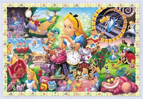 Alice In Wonderland Collage Puzzle Disney Puzzles Alice In